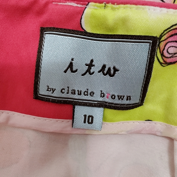 ITW By Claude Brown Butterfly Skirt - Picture 4 of 6